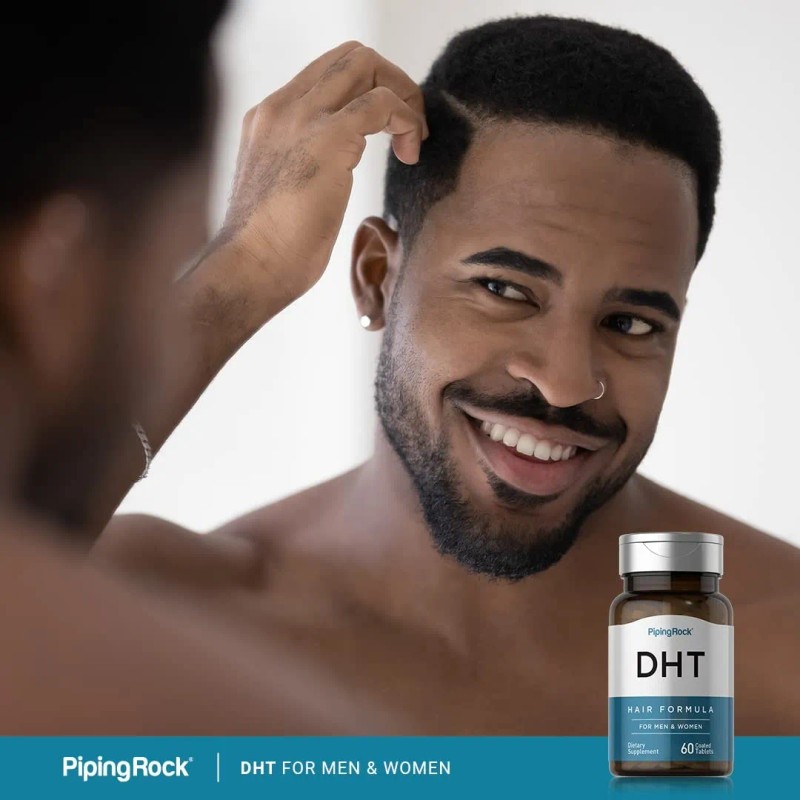 Bloqueador Dht 60 Caps. Apoya Crecimiento Cabello Pipingrock Sabor S/n