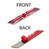 1 Pair British Flag Car Stickers-2 Rhomboid Shape UK Metal