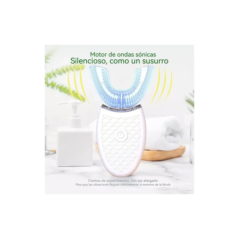 Blanqueador Dental Forma U Con Vibración Resistente Al Agua