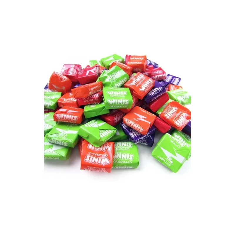 Winis Chicloso Minis Originales Caramelo Suave Dulce 32 Pz