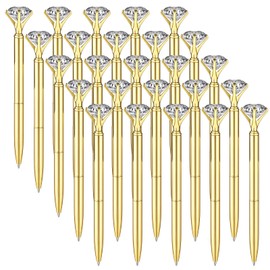 25 Pcs Diamond Pens with Crystal Bridal Shower Gifts Metal Bling Ballpoint Pens with Black Ink Fancy Pen for Women Girls Bridal Shower Wedding Party Birthday Office School