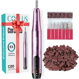 COSLUS Lima de Uñas Eléctrica Inalámbrica: Profesional para Uñas Acrílicas, Gel y Polvo – Máquina Portátil para Manicura y Pedicura con Kit Completo, 