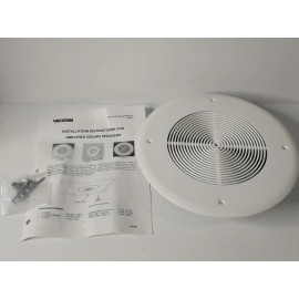 Valcom Speaker V-1021C Amplified Flush Mount 8" Ceiling Commercial Audio V1021C
