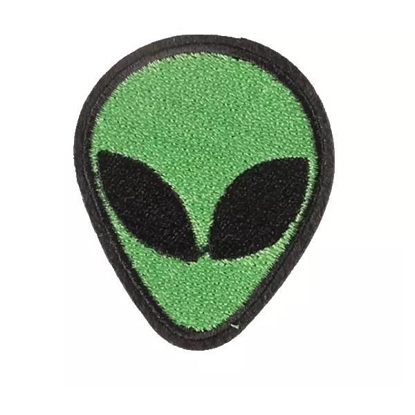 UB ALIEN Green Head - UFO - Embroidered Iron On
