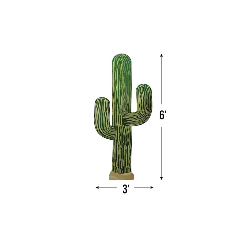 Fun Express 6 Foot Jointed Cactus Wall Decor - VBS