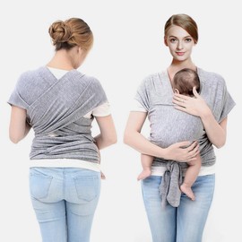 Frabe Family Baby Carrier, Baby Sash, Baby Carrier, Baby Carrier, Light Grey, Up to 16 kg (Light Grey)