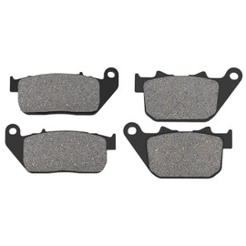 AHL Pastillas de freno delanteras y traseras para Harley XL1200 C XL1200C Sportster Custom 2004-2014 / XL1200L XL1200 L Sportster Low 2007-2011 / XL1200N Nightster Rueda de radios 2008-2012