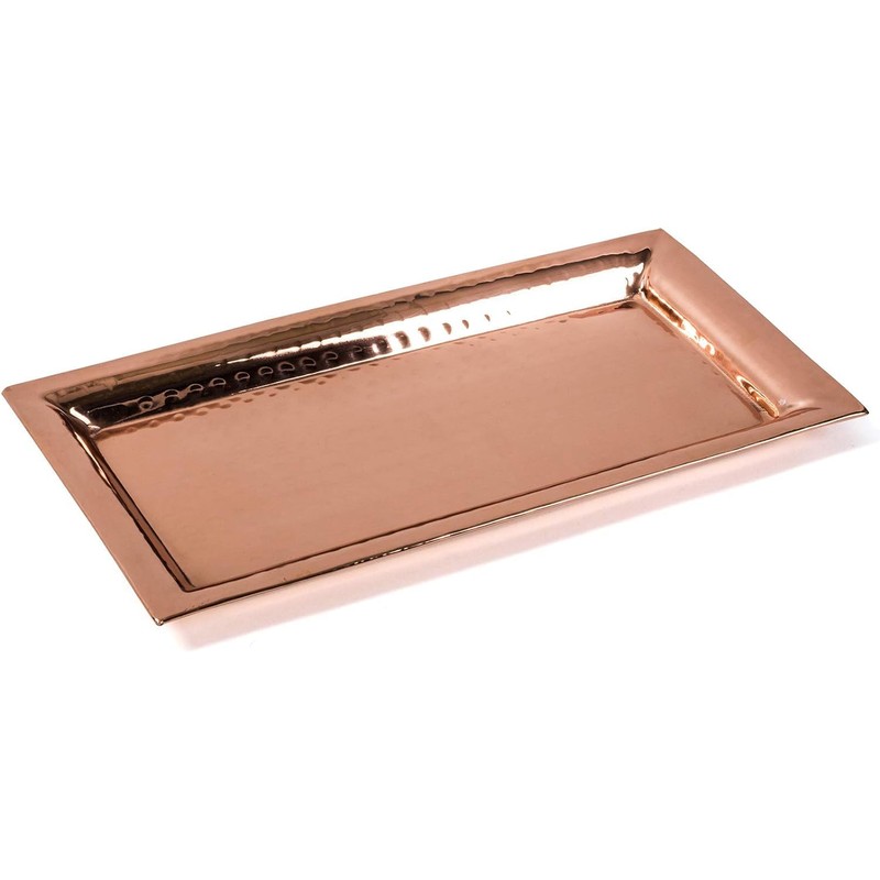 Copper Hammered Trays - Rose Gold Serving Tray and Platters