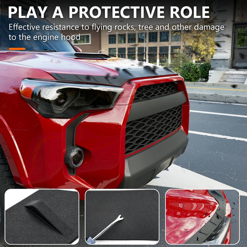 powoq Hood Deflector Compatible with 2010-2024 Toyota 4Runner Hood Protector