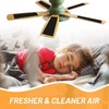 6PCS Ceiling Fan Filter Self Adhesive Activated Carbon Cotton Elliptical