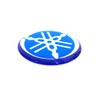 Yamaha Tuning Fork Emblem Sticker, Blue, Genuine Product, 1.2 inches