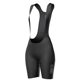 LAMEDA Women's Cycling Bib Shorts Cycling Shorts Padded Summer Breathable Elastic Quick-Drying Bib Shorts Cycling Shorts for Cycling Road Bike, black, L