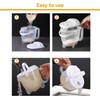 Moncer Rice Washing Bowl Colander, Rice Washing Bowl with Strainer