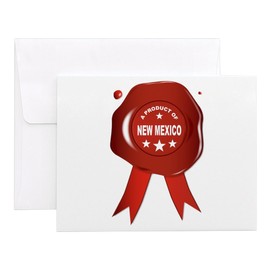 CafePress A Product Of New Mexico 4.25" x 5.5" Notecards 10 Pack