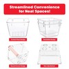 My Happy Home 12 Pcs Clear Plastic Drawer Organiser Trays,