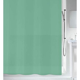 Spirella Anti-Mould Shower Curtain Organic Anti-Bacterial Washable Waterproof PEVA 180 x 200 cm Green