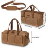 Heavy Duty 18-Inch Tool Bag with 12 Pockets, Large Zippered