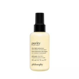 philosophy purity made simple pore ultra-light face moisturizer - with vitamins C & E, green tea, meadowfoam & chia seed oil - nourishing formula delivers 24-hour hydration - 4.7 fl oz