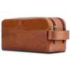 VON HEESEN Toiletry Bag Leather Toiletry Bag for Men and