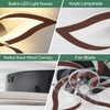 Yfrest Modern Ceiling Fan with Lights, Flush Mount Ceiling Fan
