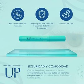 ORPHICA UP Máscara de Pestañas para Pestañas Lindas, Largas y Naturales, sin Correrse, Fórmula sin Grumos, con Cepillo, Negro, 7,5 ml
