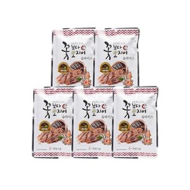 Korea Snack Seasoned Dried Squid Slices Over Flowers 15g, Pack of 5, Seasoned Dried Seafood, High-Protein, Low-Fat, Easy to Eat, Ready-to-Eat Squid Slices