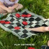 Brybelly Large Checkers Set - Giant Checkers Game for Indoor/Outdoor