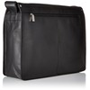 Visconti Harvard X-Large Crossbody Messenger Bag A4 Plus/Distressed Leather, Black,