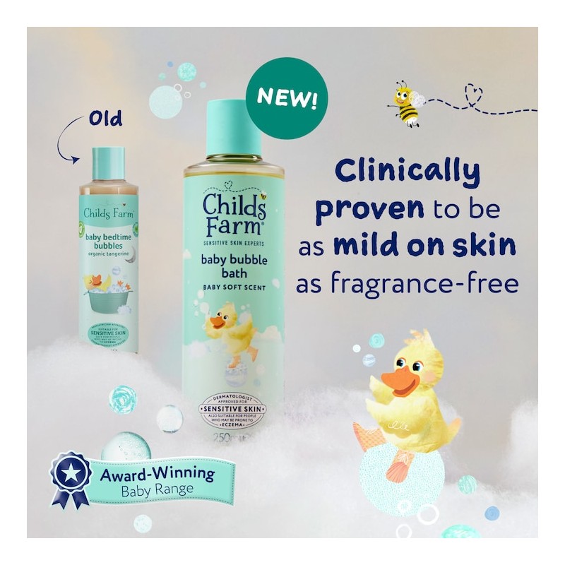 Childs Farm Baby Bubble Bath, Baby Soft Scent 250ml