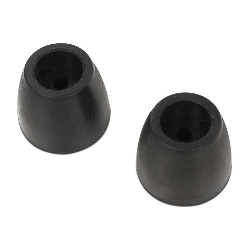 G-PLUS Black 2" Ramp Door Rubber Bumpers Stop Cone Round