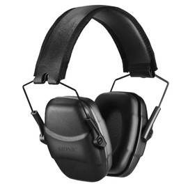 34 dB NRR Shooting Ear Protection Noise Reduction Safety Shooting Ear Muffs,Shooters Hearing Protection Adjustable Shooting Earmuff,Professional Ear Defenders for Shooting Hunting Impact Sports Ear Muffs Black