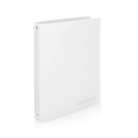 Premium Economy 3 Ring Binder, 1.5 Inch Pull-Open Round Rings, Holds 300 Sheets, Flexible, Lightweight, 4-Pack, Side Opening, Multi-Color—White, Blue, Yellow, Orange