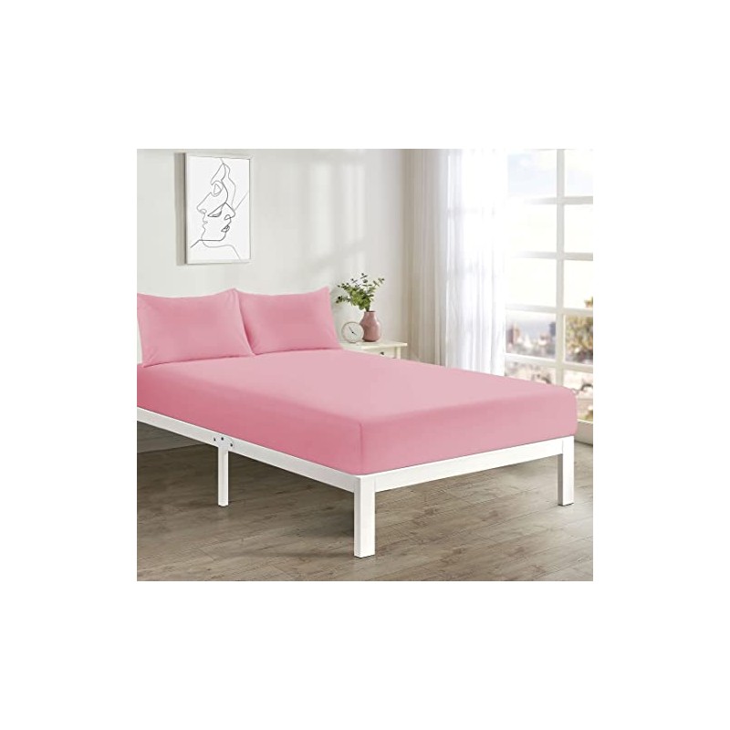 Comfort Collections Fitted Bed Sheet With FREE MATCHING 2 X