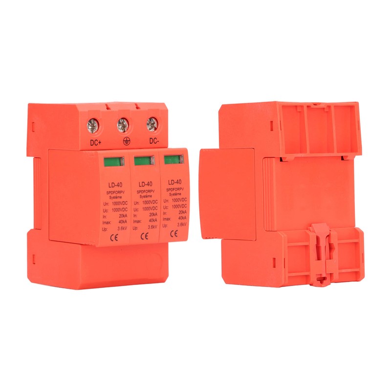 DC Surge Protector 3P DC Voltage Surge Arrester Photovoltaic Lightning