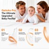 Garkoko Baby Pacifiers 0-18 Months(2-Pack), One-Piece Silicone Pacifier with Heat-Resistant