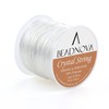 BEADNOVA 1mm Elastic Stretch Crystal String Cord for Jewelry Making