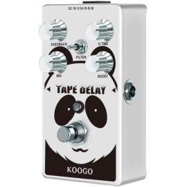 Koogo (Cool Panda) Tape Delay Pedal with Widerange Delay Adj & Bass Effects
