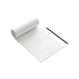Cawila Pro Notepad, Football Tactics Pad, DIN A5, 50 Sheets, White, One Size