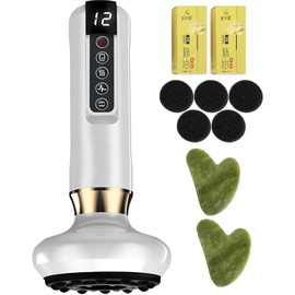 Intelligent Handheld Massage Tool for Anti - Cellulite, Electric Cupping Device with 12 Suction Modes. This Fat Remover Massager is suitable for Arms, Legs, Back and can be Used at Home. (white)