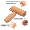 Whaline Wood Pastry Pizza Roller 2 Pieces Non Stick Wooden