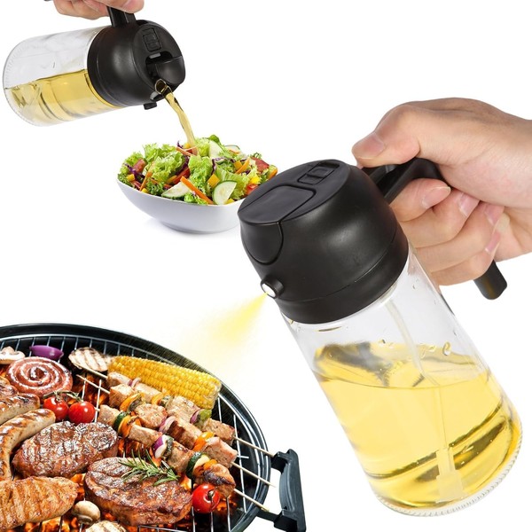 Oil Sprayer for Cooking,2 in 1 Olive Oil Dispenser and