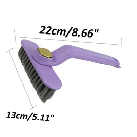 votuyet 1Pcs 8.66 inch Purple Cleaning Brush Grout Brush Crevice Cleaning Brush Cleaning Brushes,Crevice Cleaning Tool Brush Cleaner for Removing dust, Dirt and Debris Effectively.