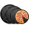 Vruomi 4Pcs Pizza Pan with Holes,Non-Stick Pizza Pan,Perforated Pizza Tray,Round