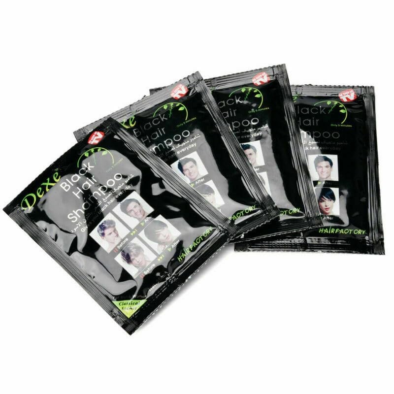 Black Hair Shampoo Instant Black Natural Ingredients Hair Dye Shampoo