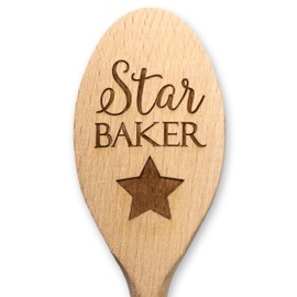 Star Baker Engraved Bake Off Wooden Spoon, Mother's Day Gifts, Birthday, Christmas, Father, Grandma
