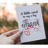 Thank You Card with Red Envelope – Simple Appreciation &