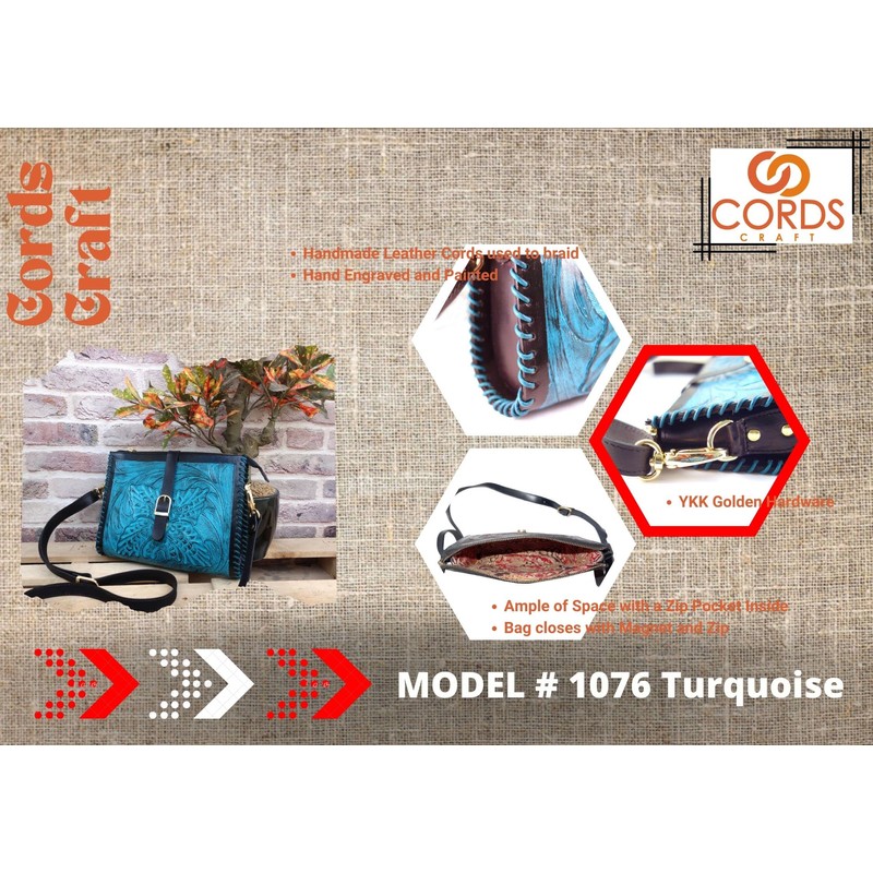 Hantooled - Bolso bandolera de piel para mujer, color café,