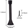 85mm Spring Door Stop - Heavy Duty Metal Wall Mounted