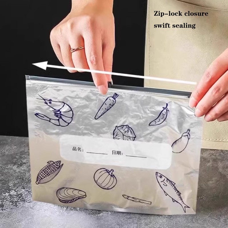 Reusable Aluminum Foil Sealable Storage Bags - 30PCS Reusable Aluminum