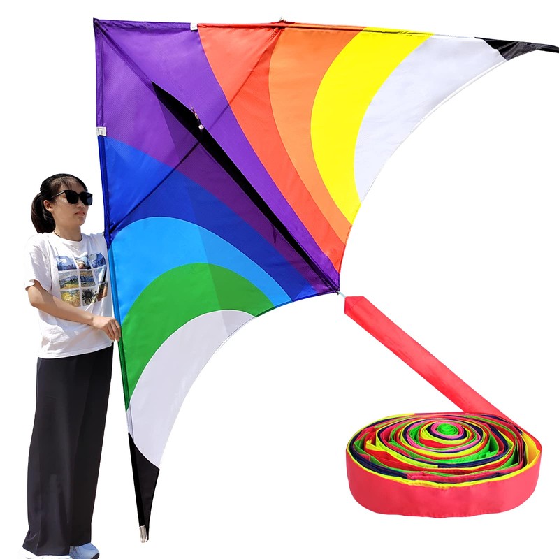 Simxkai Giant Kite for Beach, Large Kite with Super Long